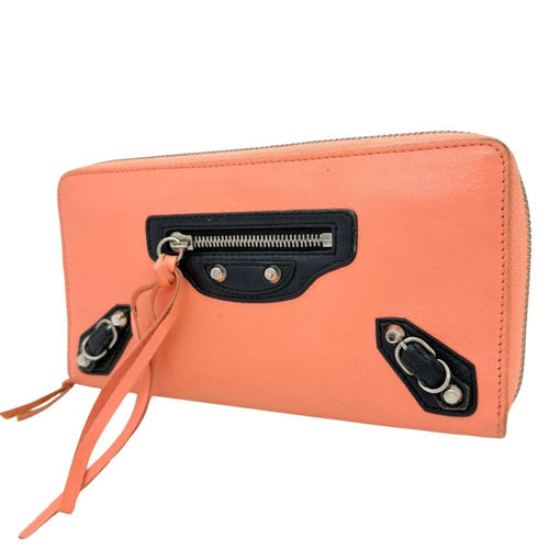 Balenciaga Pink Leather Coin Purse/Coin Case