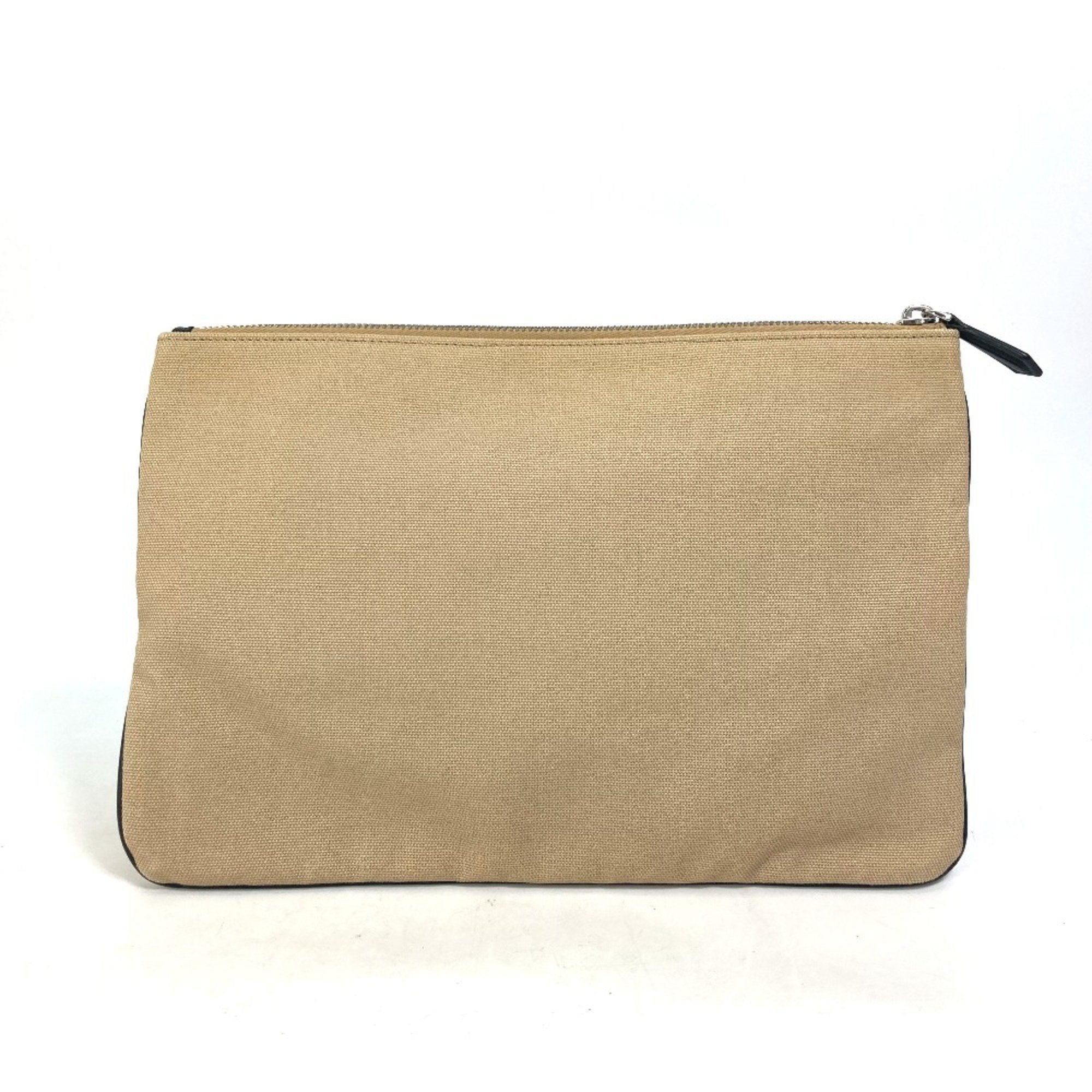 Fendi Beige Cloth Clutch Bag