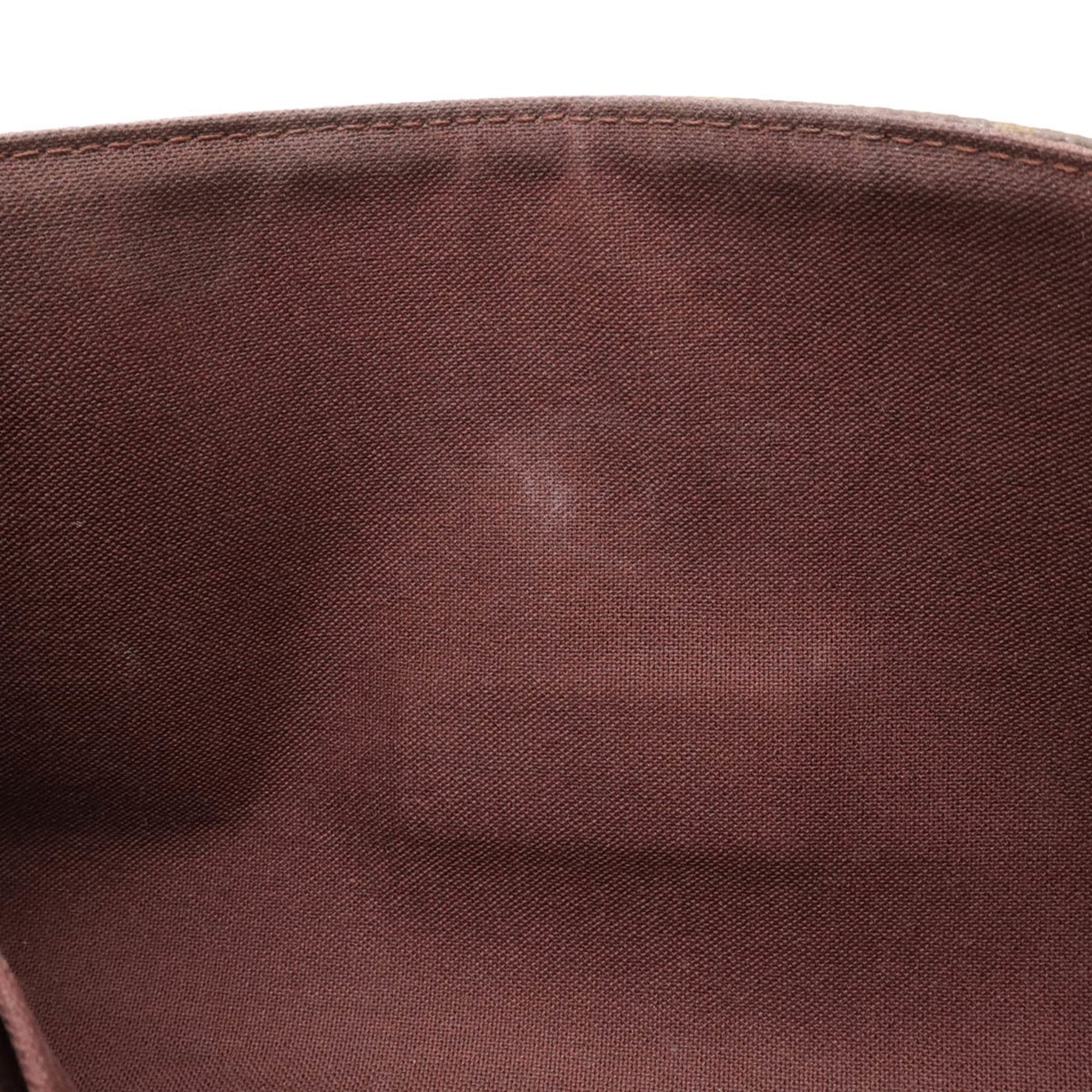 Louis Vuitton Brown Monogram Canvas Clutch Bag Shoulder Bag