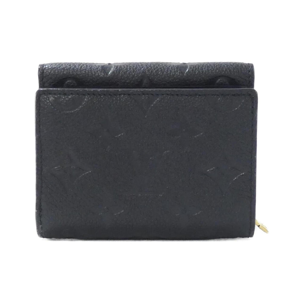 Louis Vuitton Black Leather Wallet (Tri-Fold)