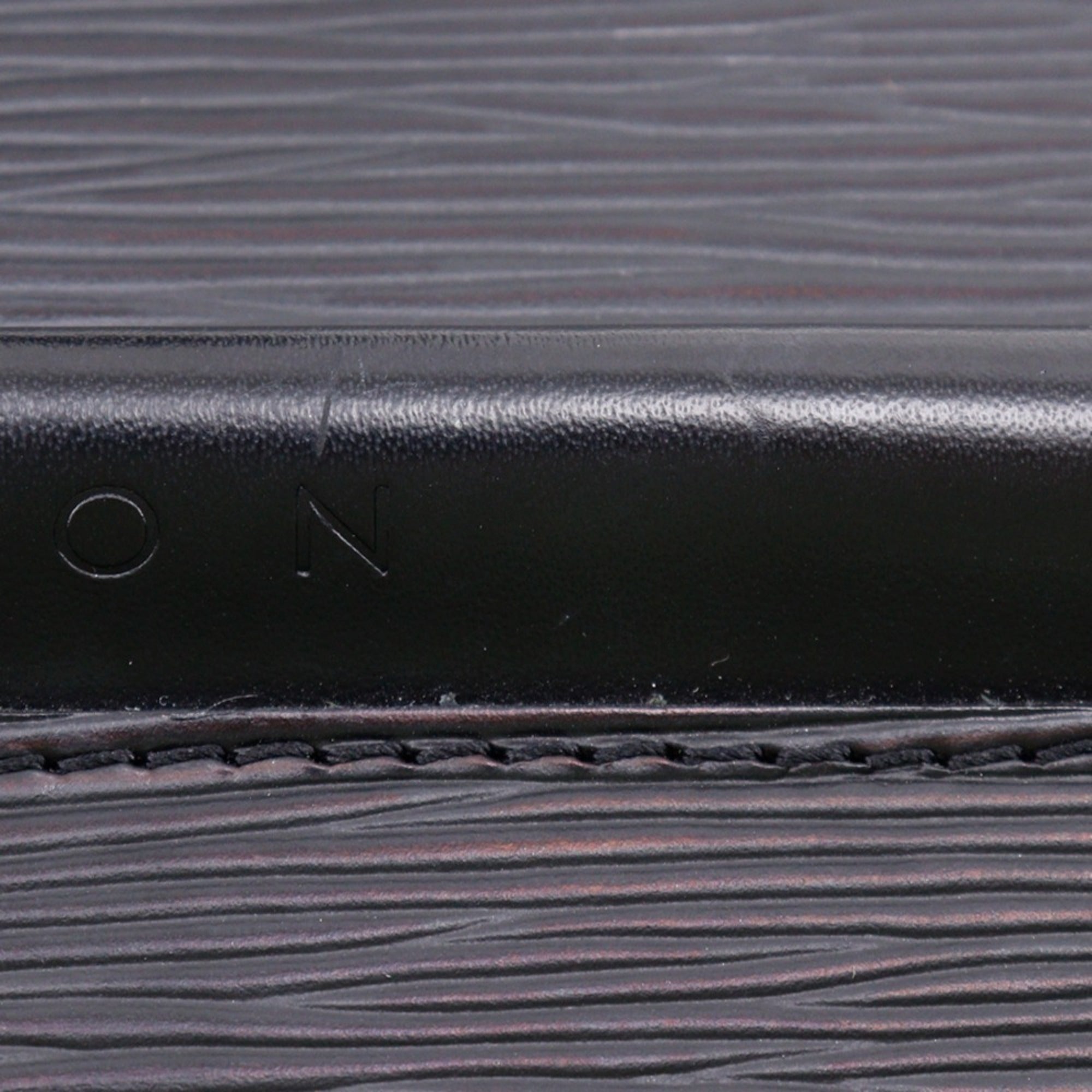 Louis Vuitton Black Noir Epi Leather Shoulder Bag