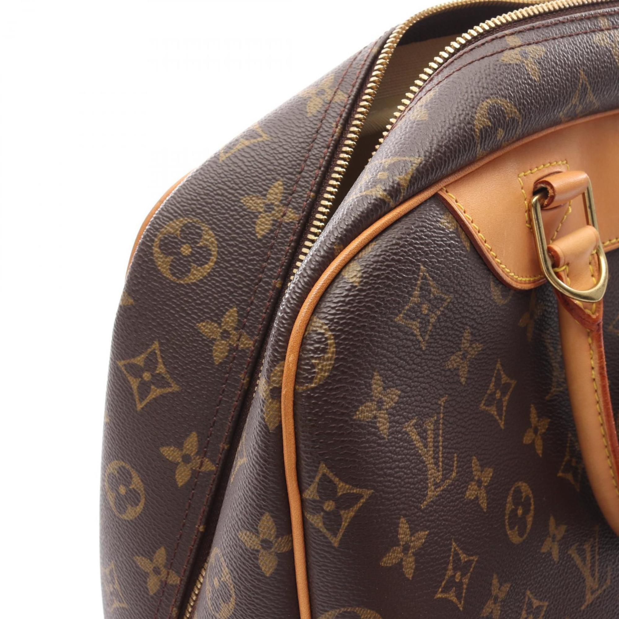 Louis Vuitton Brown Coated Canvas Leather Handbag