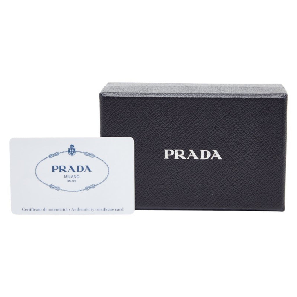 Prada Black Leather Wallet (Tri-Fold)