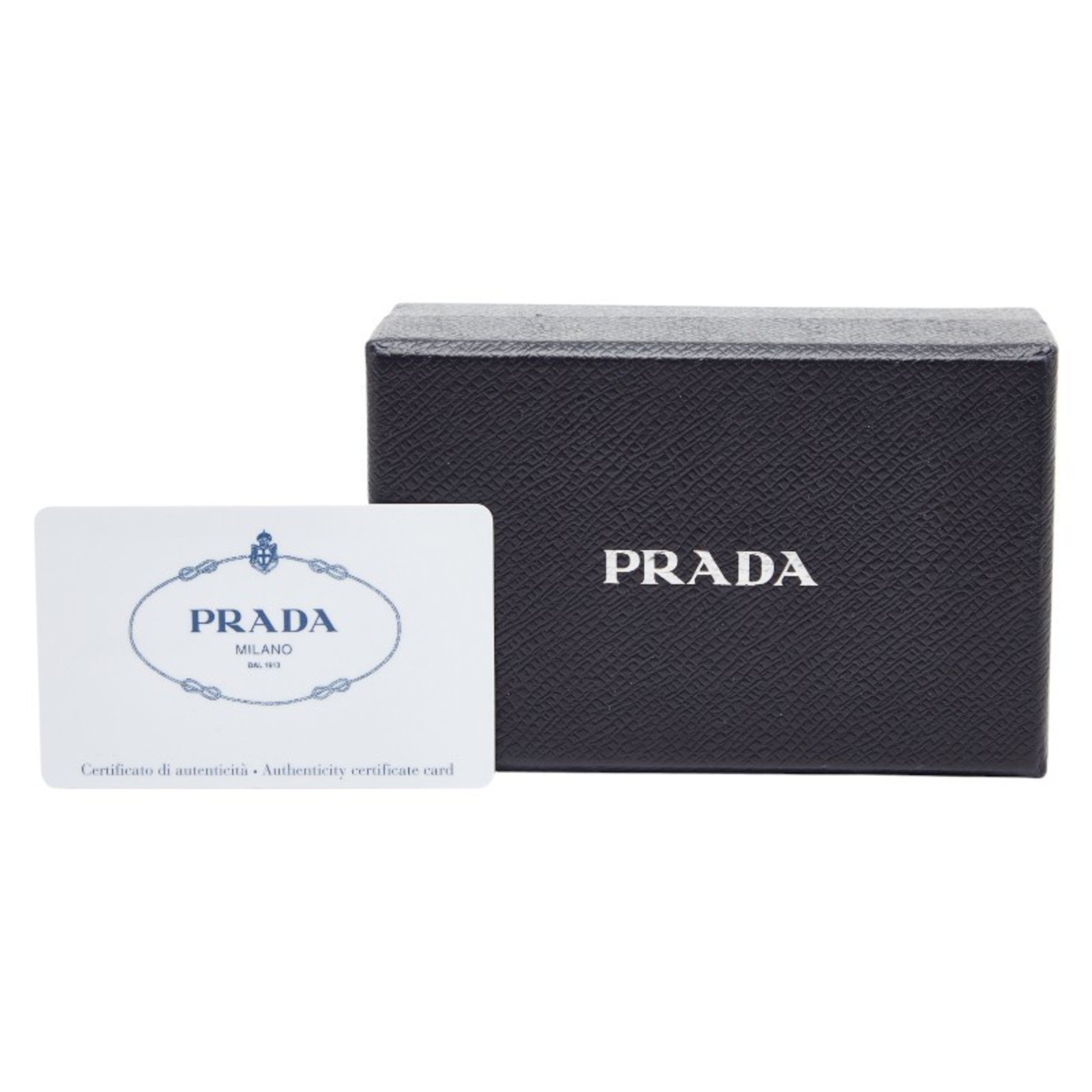 Prada Black Leather Wallet (Tri-Fold)
