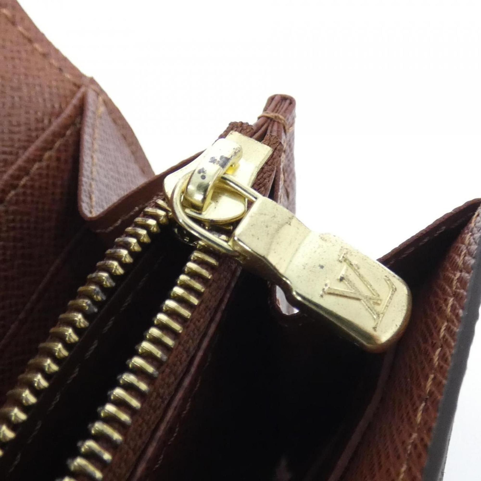 Louis Vuitton Brown Coated Canvas Long Wallet