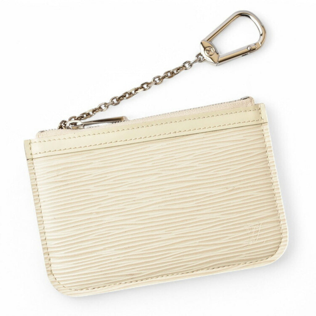 Louis Vuitton Lv Off White Off-White Leather Coin Purse/Coin Case