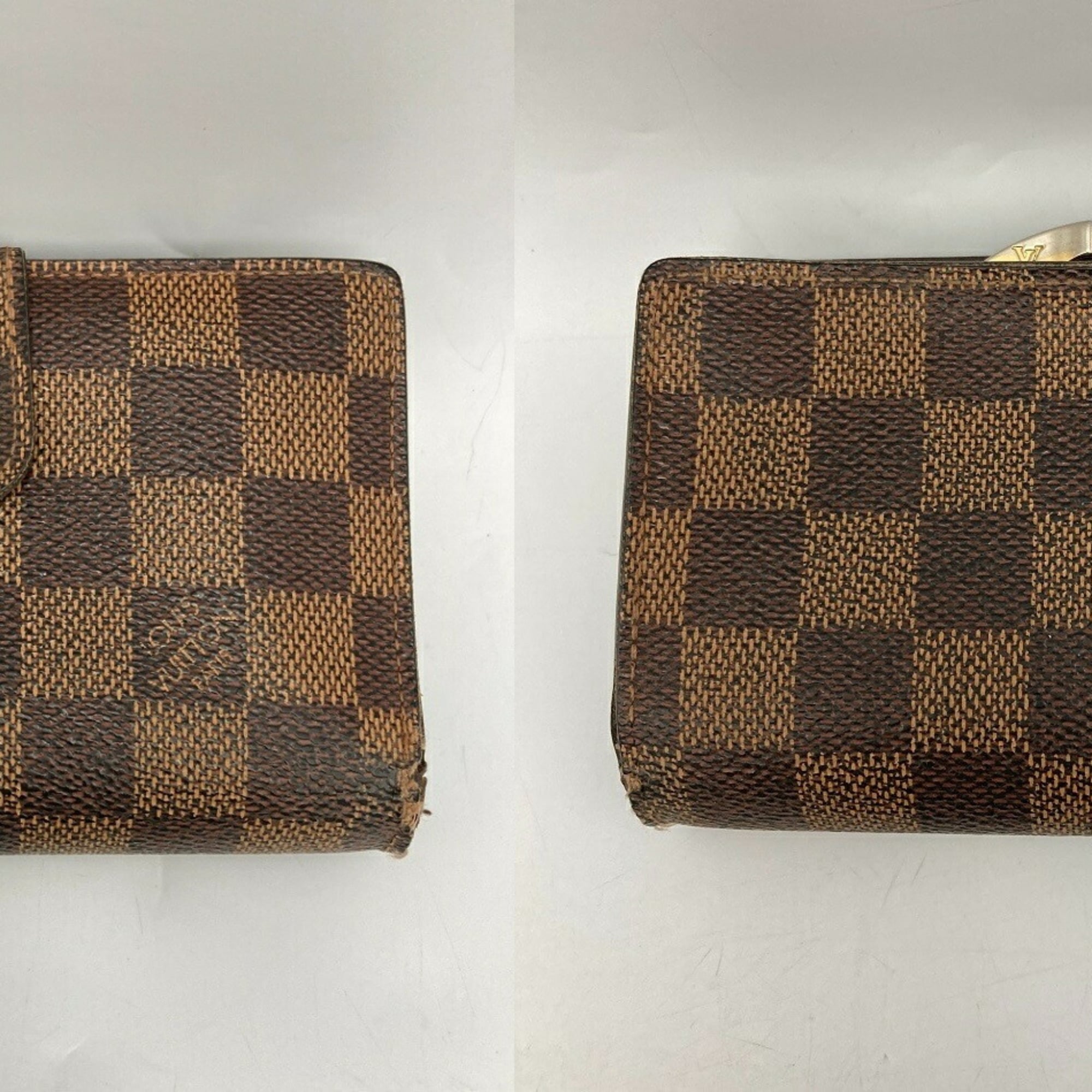 Louis Vuitton Brown Pvc Leather Wallet