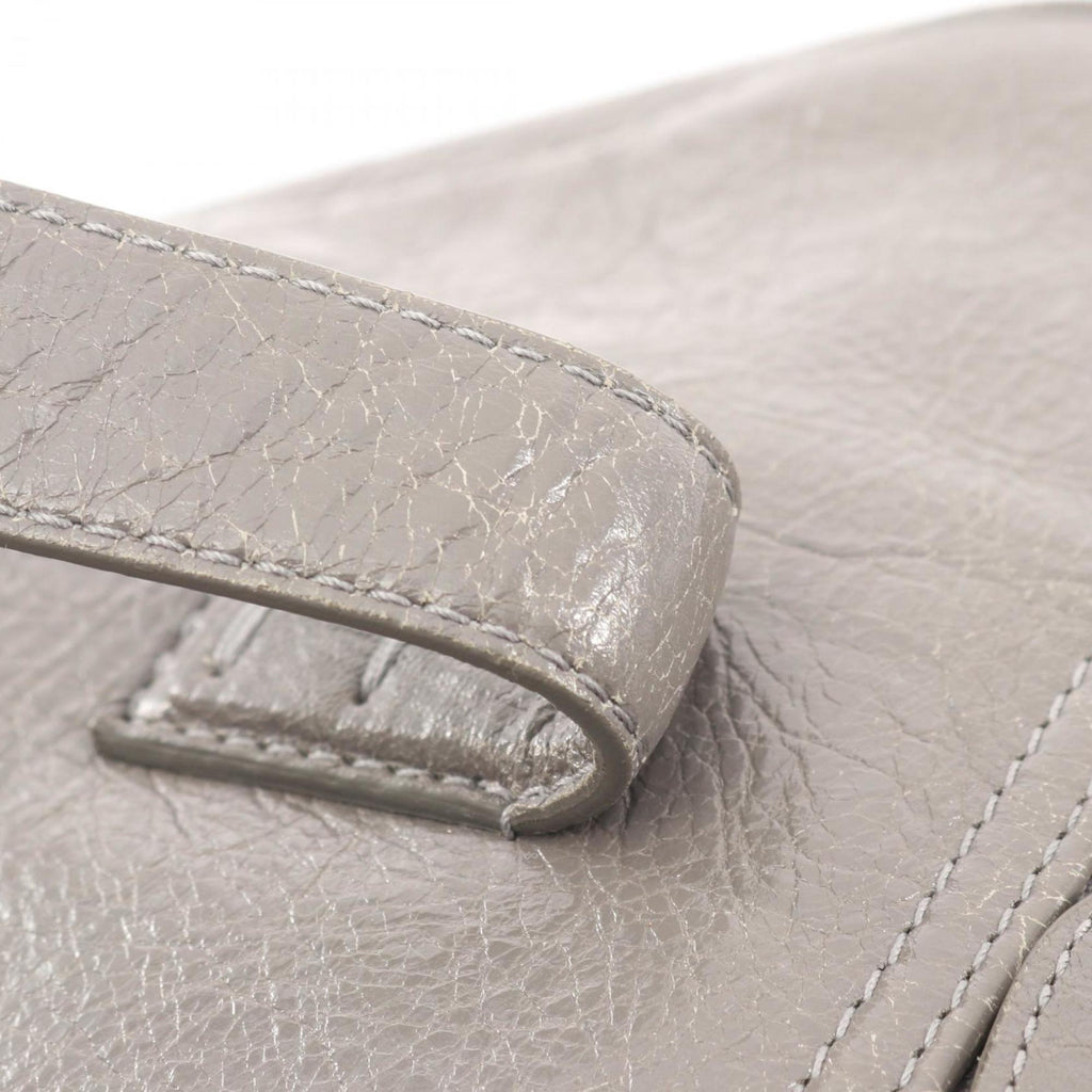 Balenciaga Gray Leather Boston Bag Hand