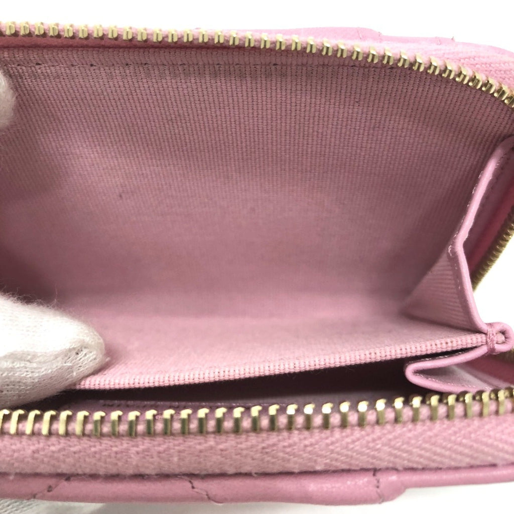 Chanel Pink Leather Coin Purse/Coin Case