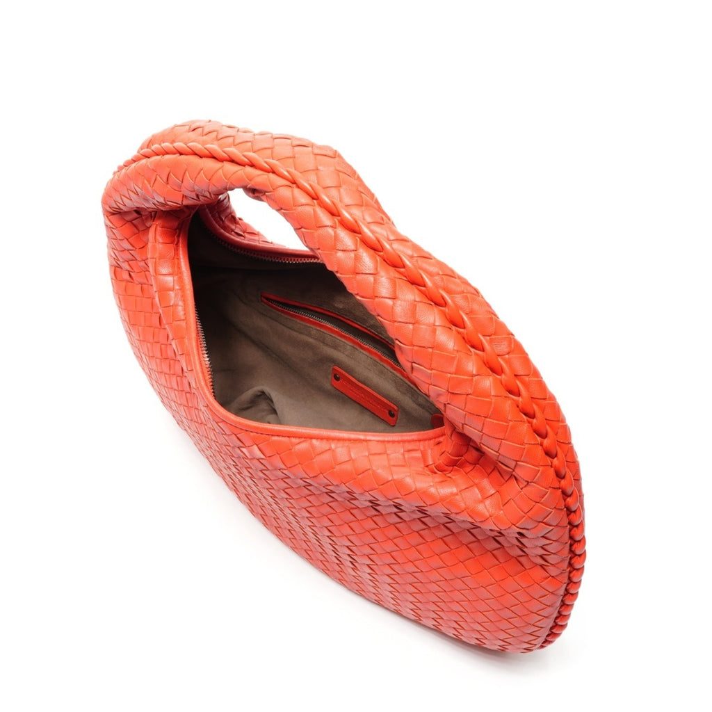 Bottega Veneta Red Color Intrecciato Handbag