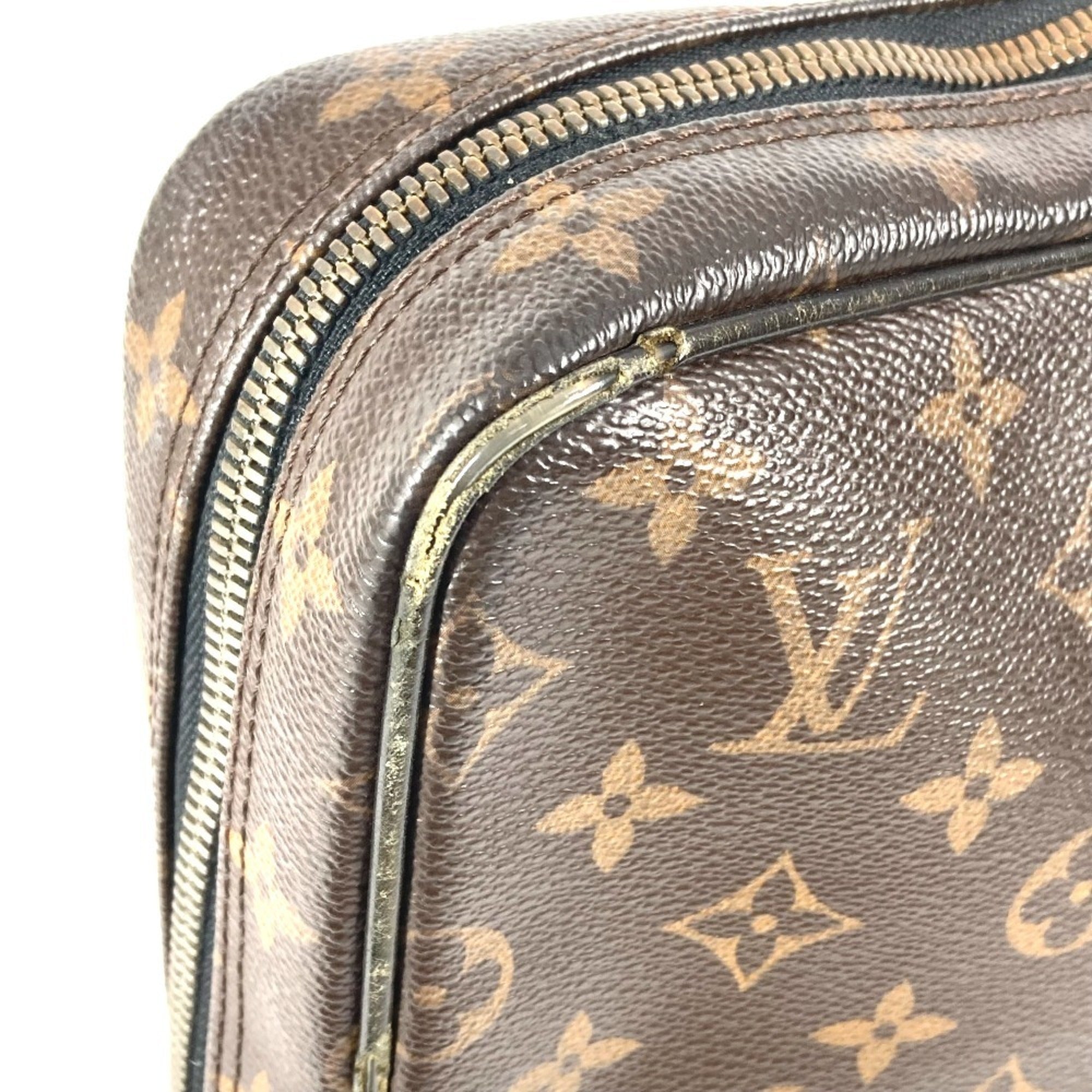 Louis Vuitton Black Brown Monogram Canvas Tote Bag