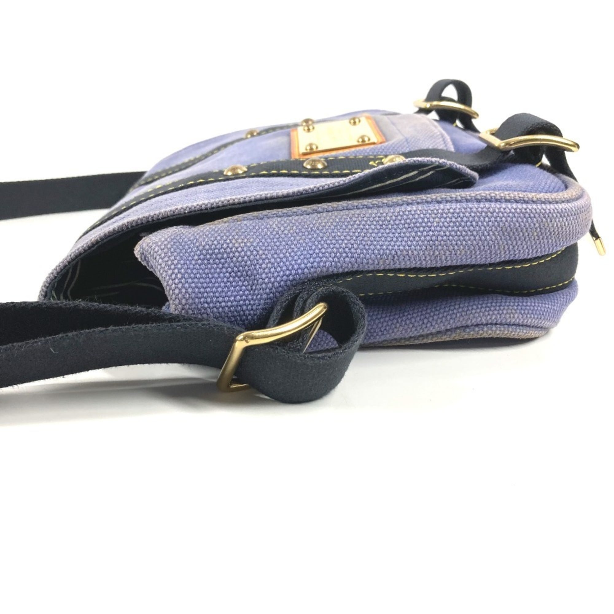 Louis Vuitton Blue Canvas Shoulder Bag Tote Bag