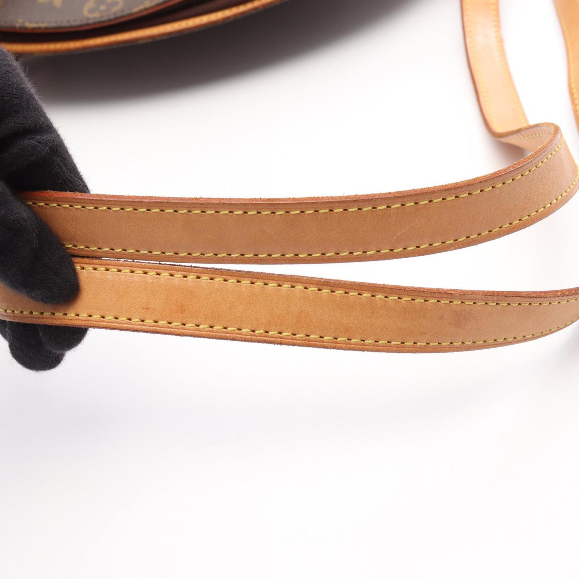 Louis Vuitton Brown Coated Canvas Leather Shoulder Bag