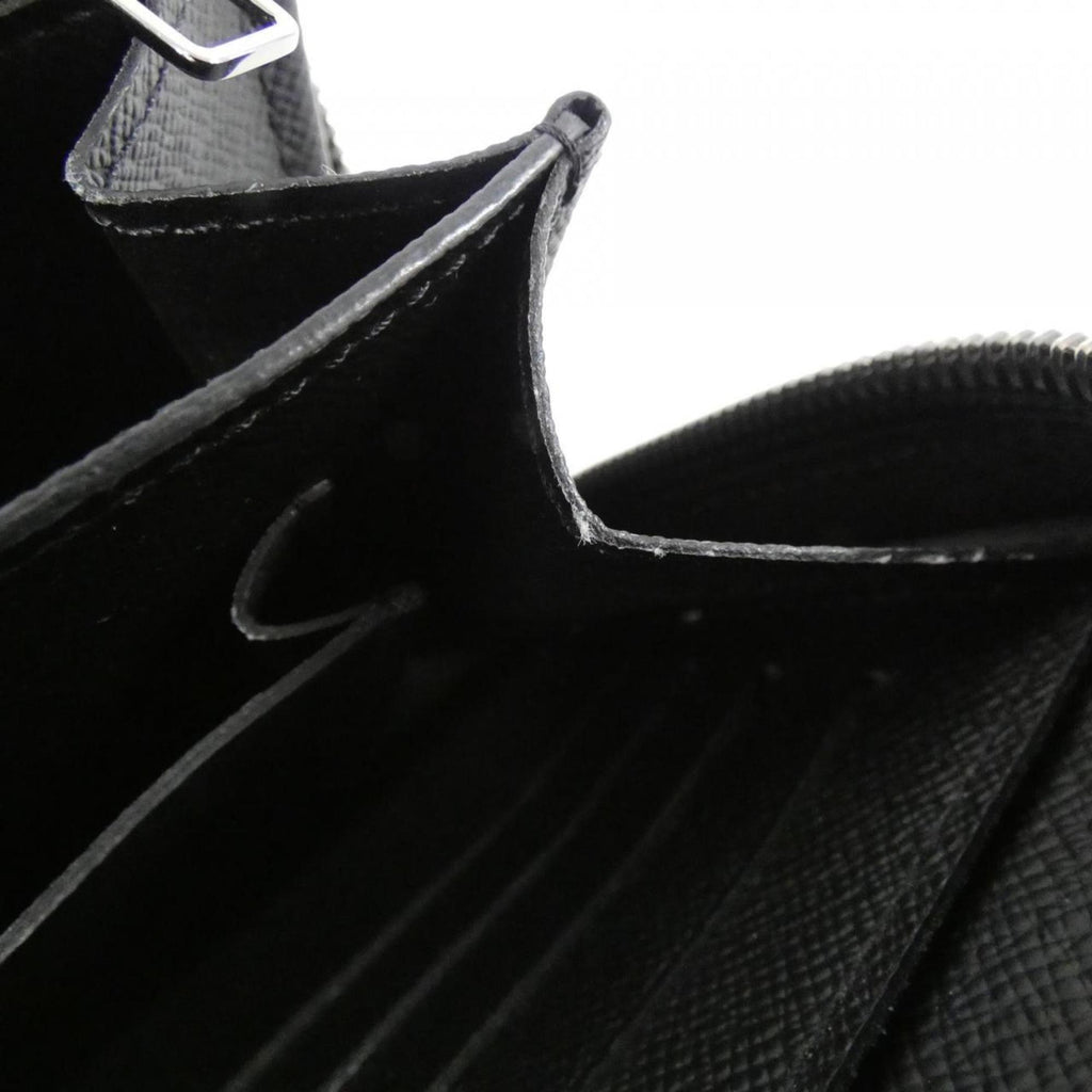 Louis Vuitton Black Coated Canvas Long Wallet