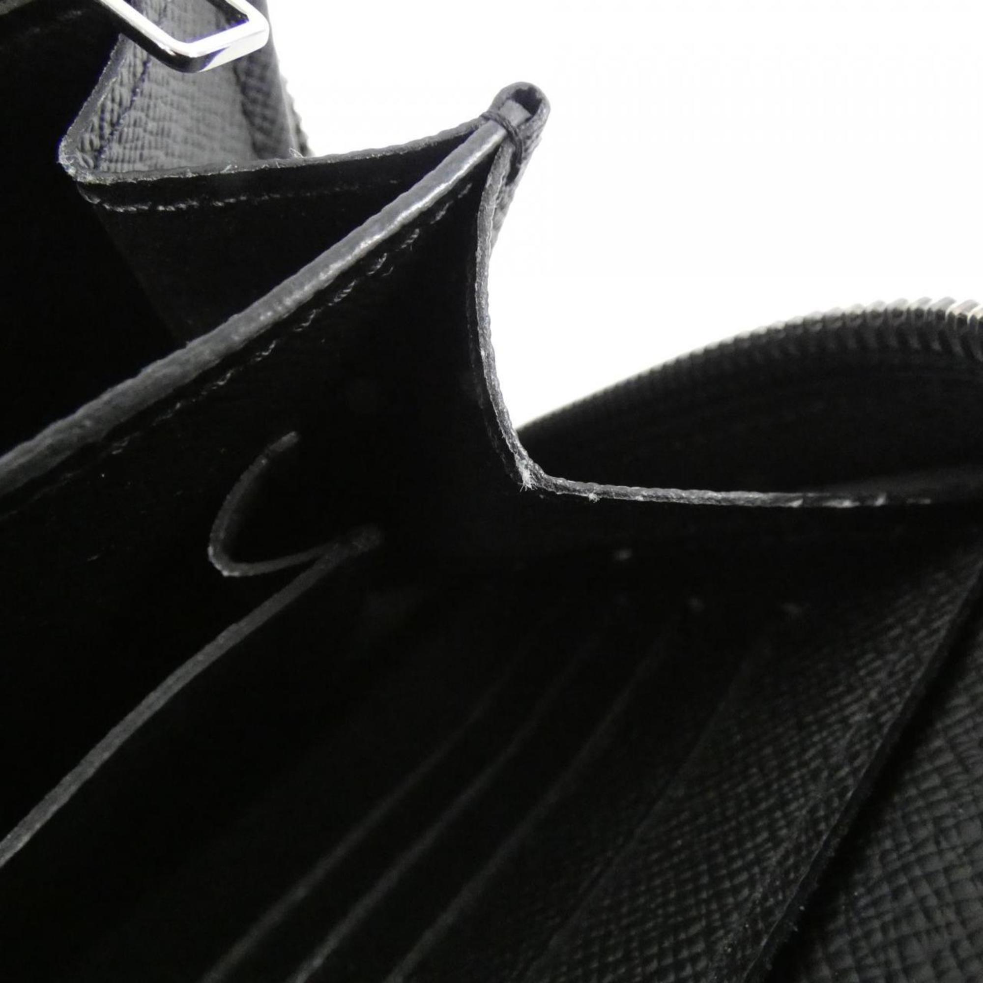 Louis Vuitton Black Coated Canvas Long Wallet