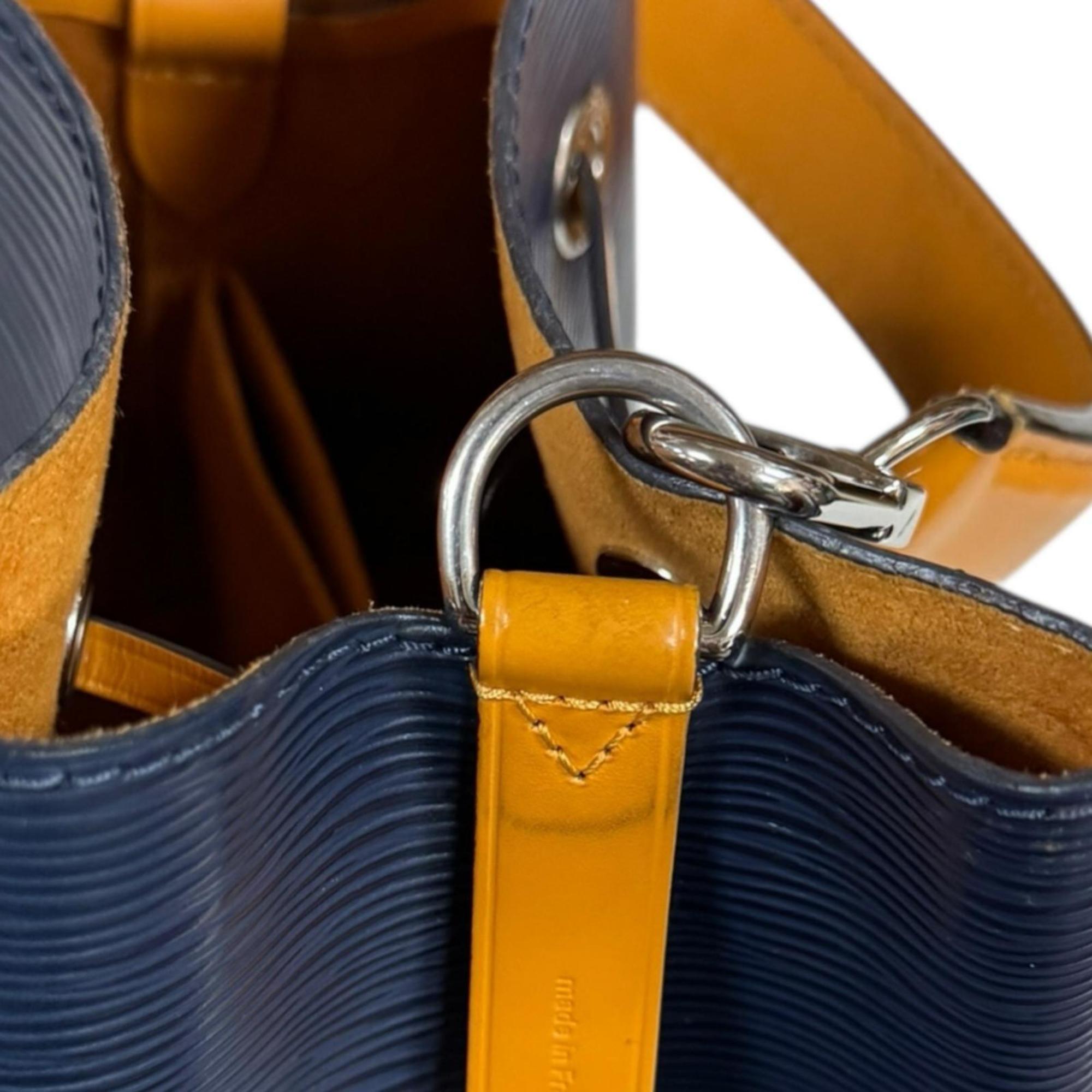 Louis Vuitton Epi Navy Orange Epi Leather Shoulder Bag