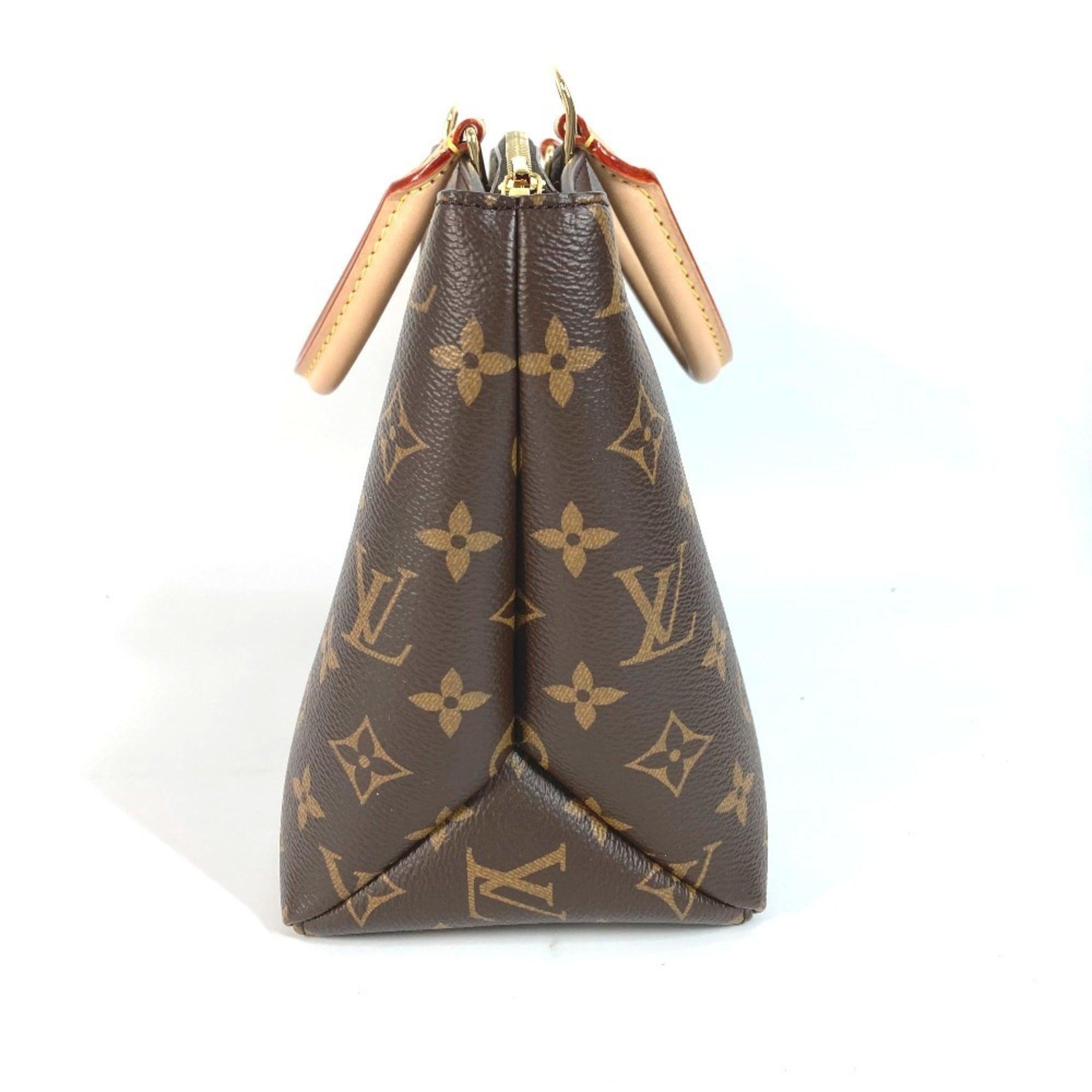 Louis Vuitton Brown Monogram Canvas Handbag Shoulder Bag Tote Bag