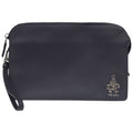Prada Saffiano Navy Saffiano Triangle Clutch Bag