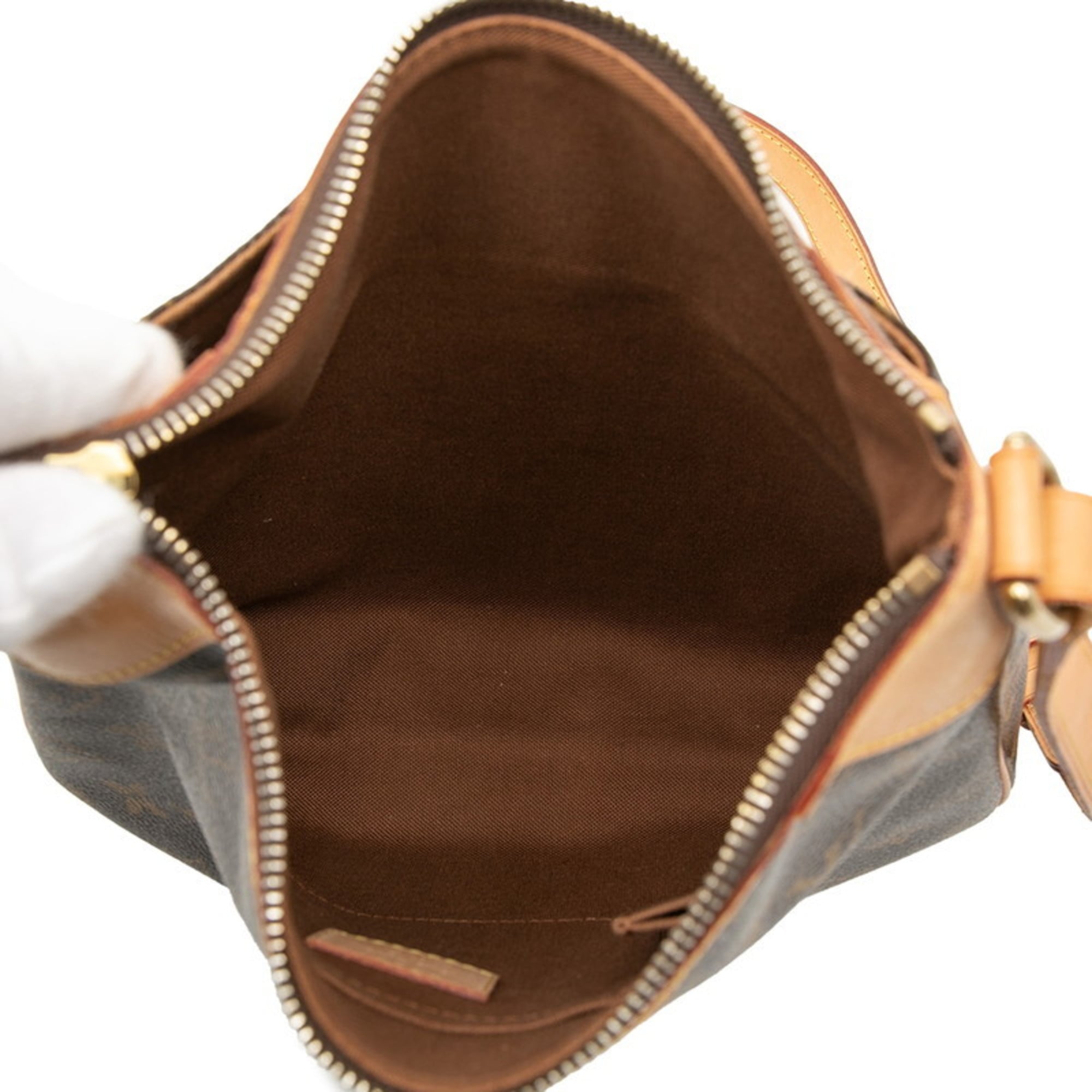 Louis Vuitton Brown Pvc Leather Shoulder Bag