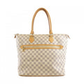 Louis Vuitton Azur White Coated Canvas Handbag
