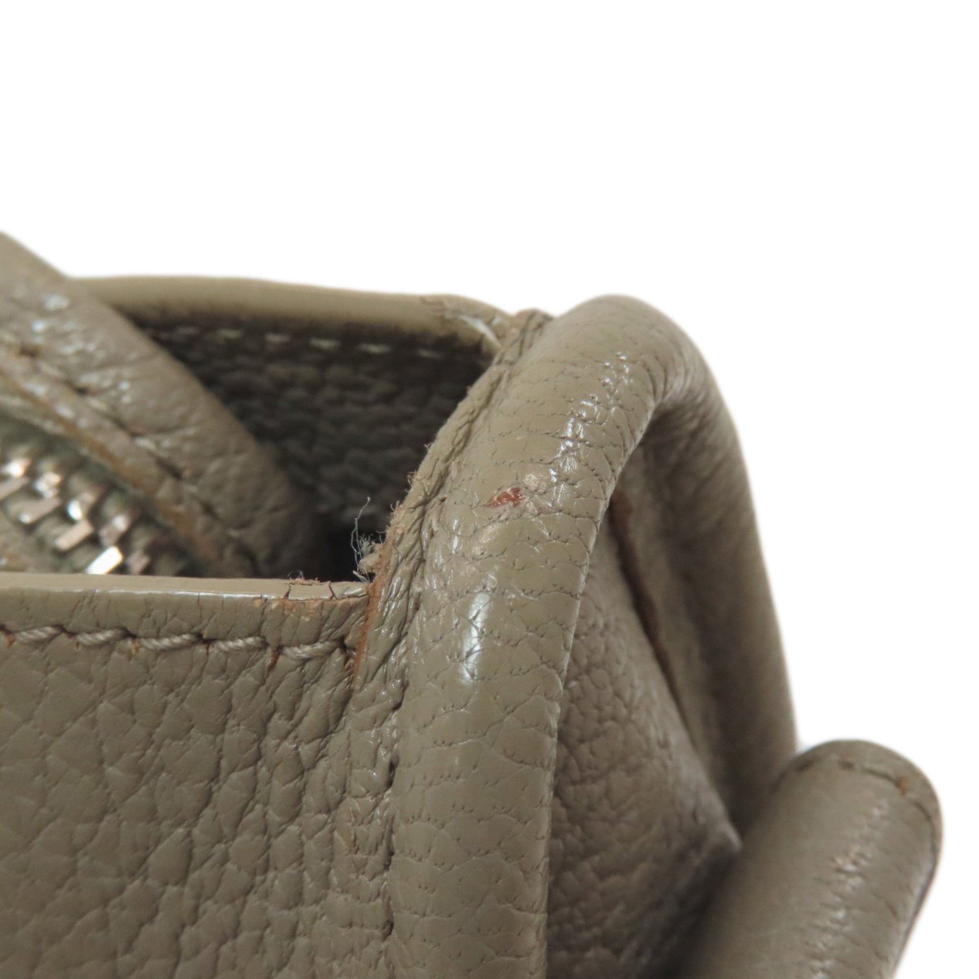 Balenciaga Gray Leather Hand