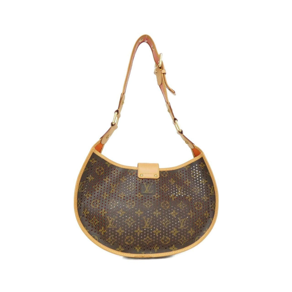 Louis Vuitton Brown Orange Coated Canvas Shoulder Bag