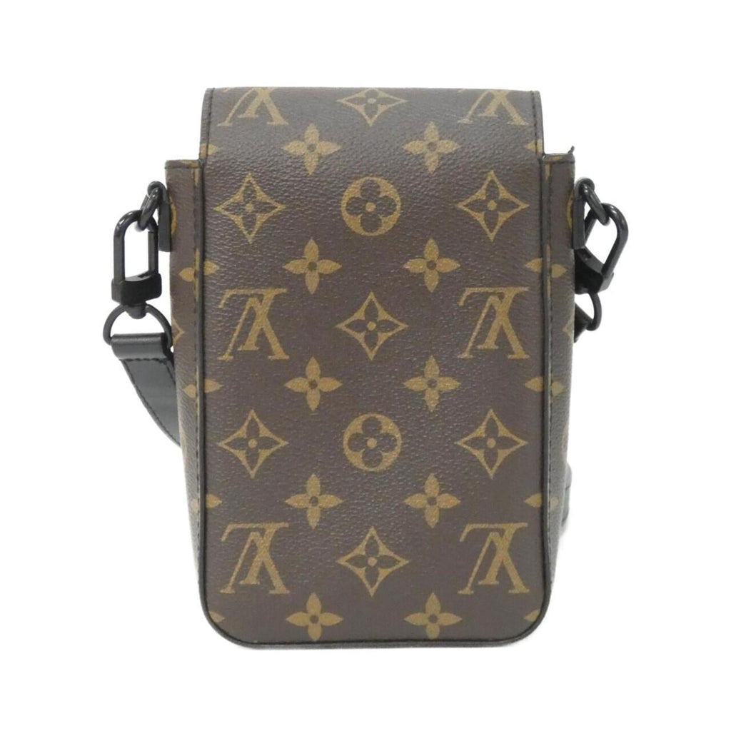 Louis Vuitton Black Marron Coated Canvas Shoulder Bag