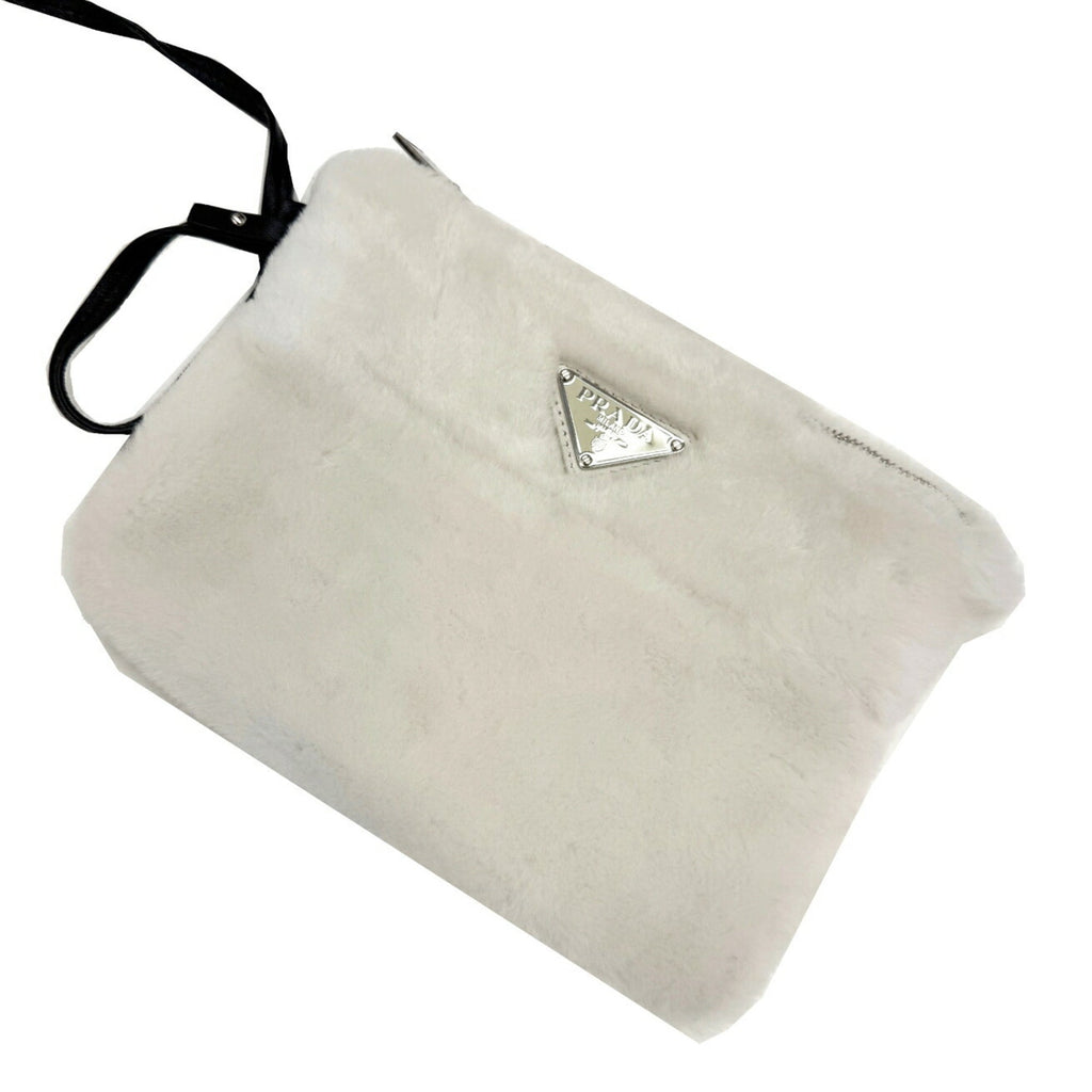 Prada White Handbag Shoulder Bag Tote Bag