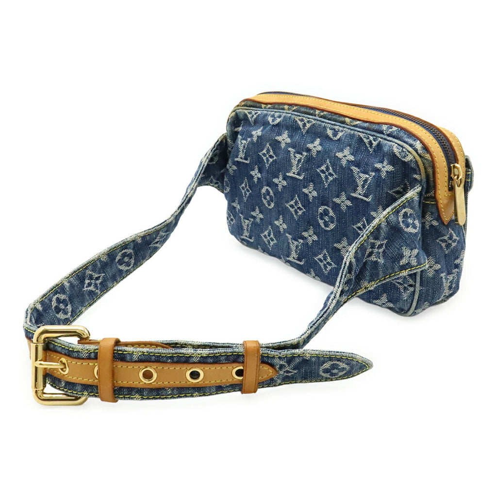 Louis Vuitton Blue Monogram Denim Fanny Pack Shoulder Bag