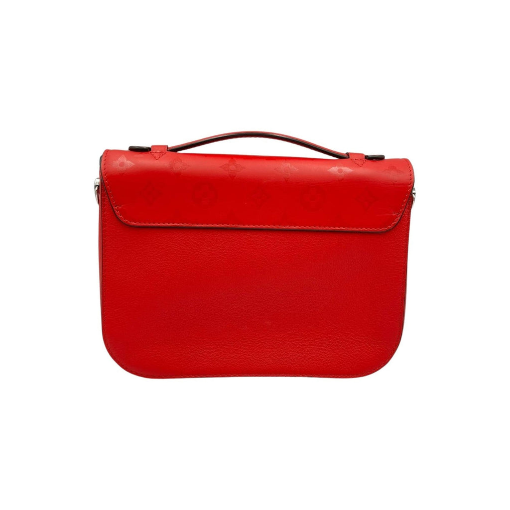 Louis Vuitton Red Color Leather Handbag Shoulder Bag