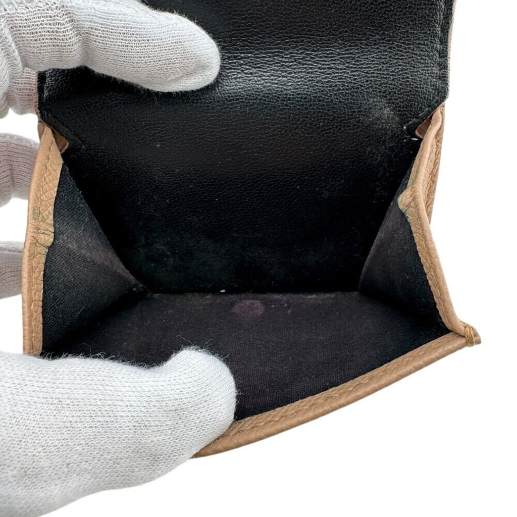 Balenciaga Beige Leather Wallet (Tri-Fold)