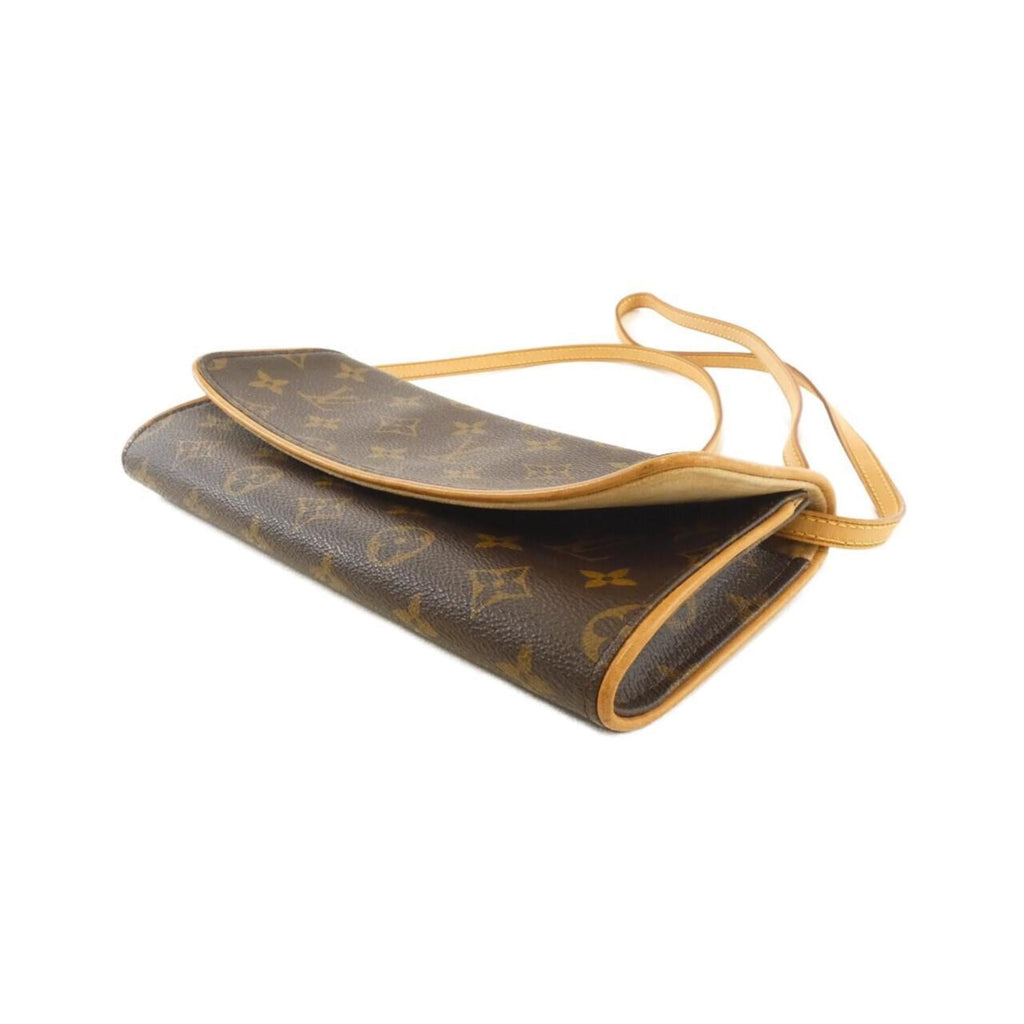 Louis Vuitton Brown Coated Canvas Pochette Shoulder Bag