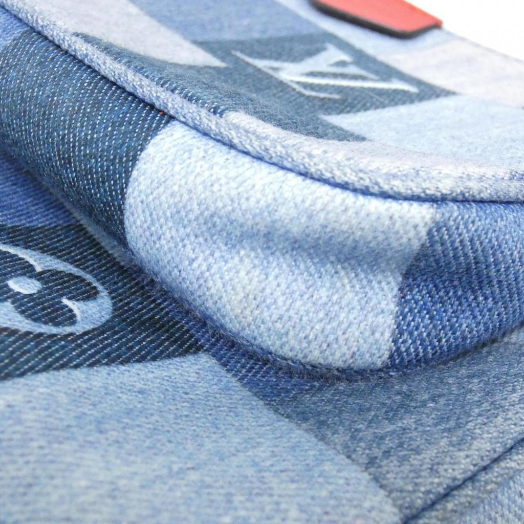 Louis Vuitton Monogram Denim Rouge Canvas Pochette Shoulder Bag