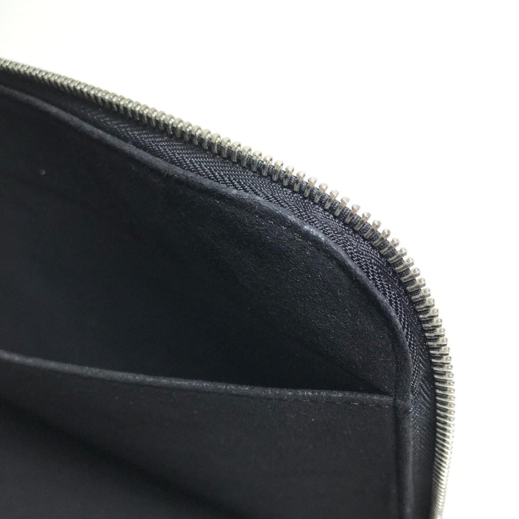 Louis Vuitton Black Noir Leather Clutch Bag Pochette