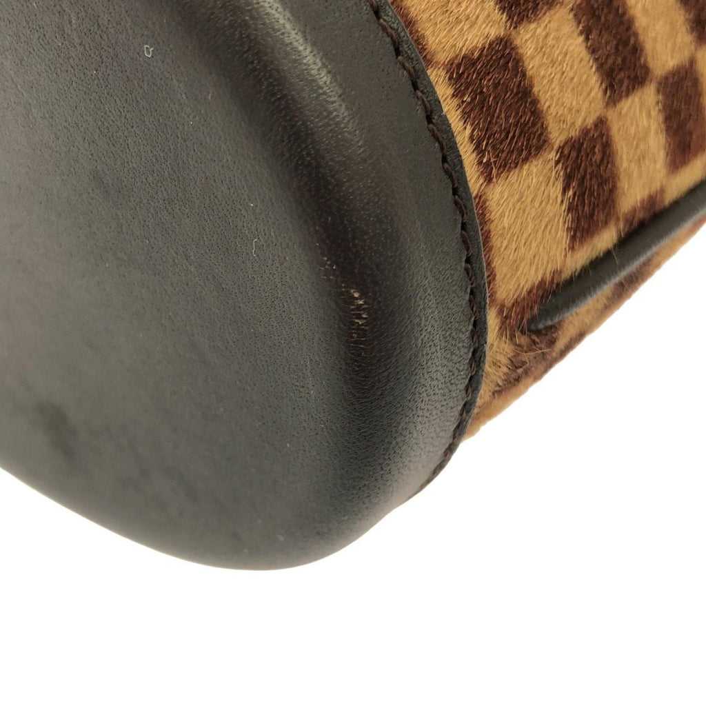 Louis Vuitton Brown Damier Sauvage Ebene Leather Handbag