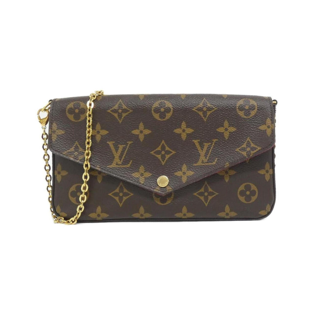 Louis Vuitton Marron Coated Canvas Pochette Shoulder Bag