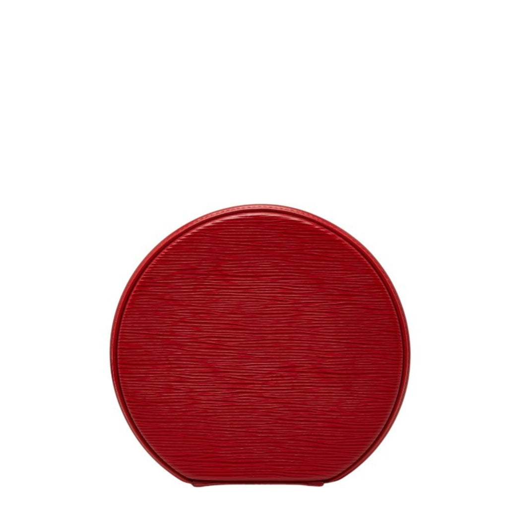 Louis Vuitton Castilian Red Leather Handbag Vanity Bag