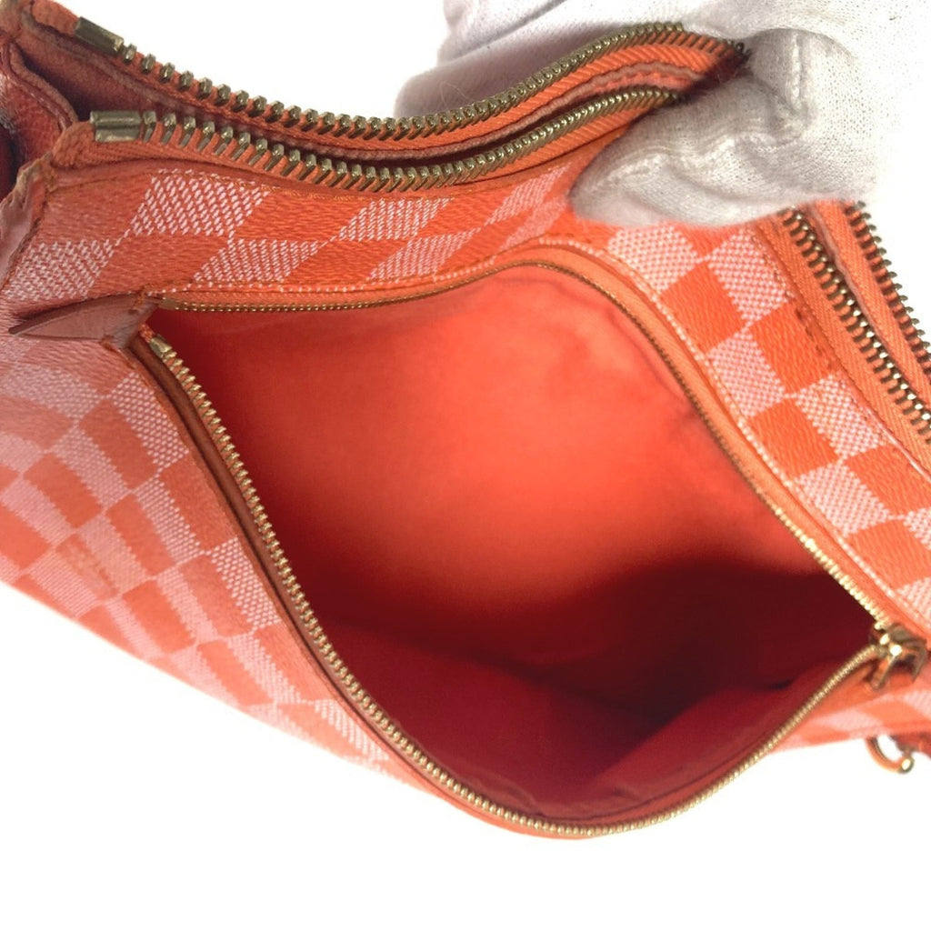 Louis Vuitton Damier Orange Pimont Damier Canvas Clutch Bag Pouch Shoulder Bag