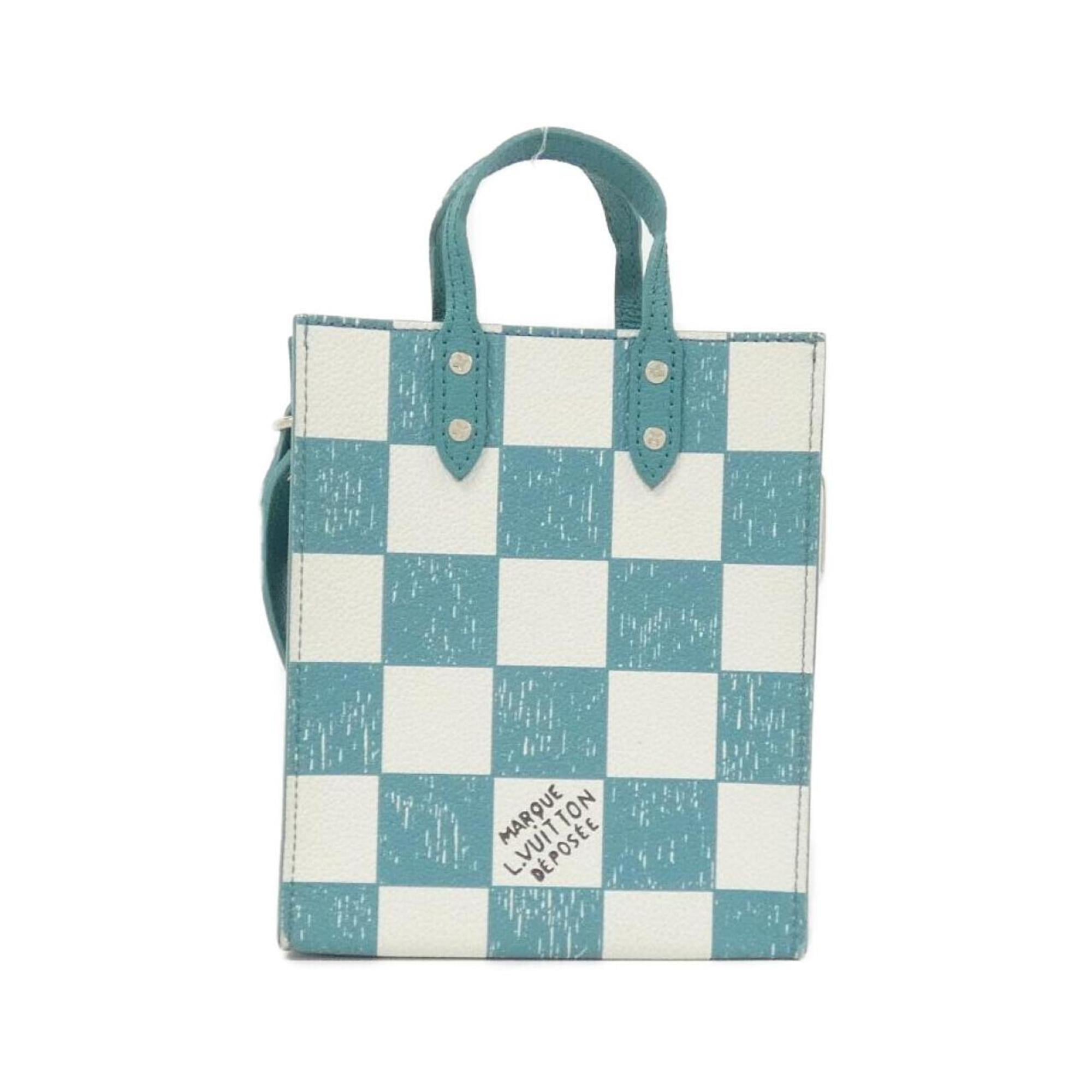 Louis Vuitton Turquoise Leather Handbag