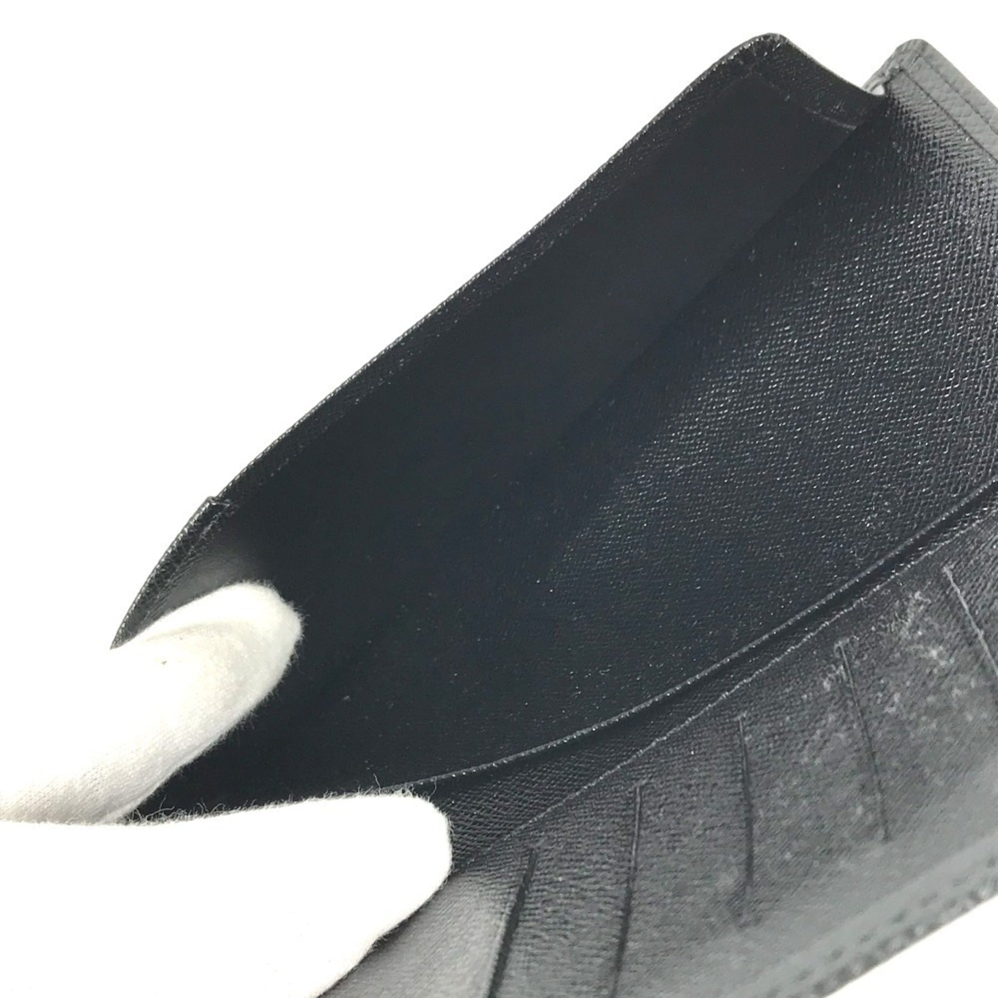 Louis Vuitton Taiga Ardoise Black Taiga Leather Long Wallet