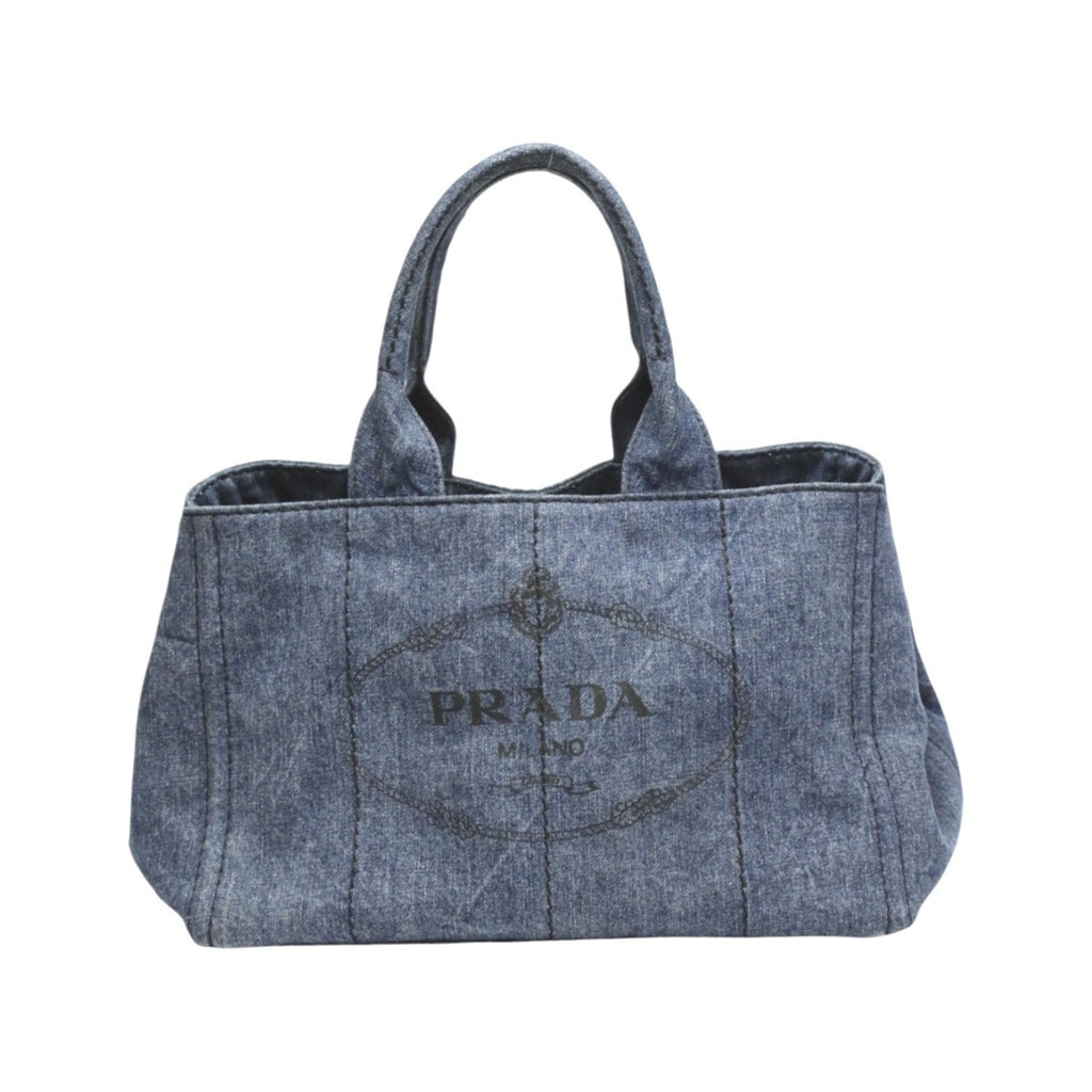 Prada Blue Denim Tote Bag