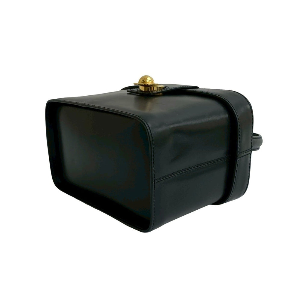 Celine Black Leather Handbag Vanity Bag