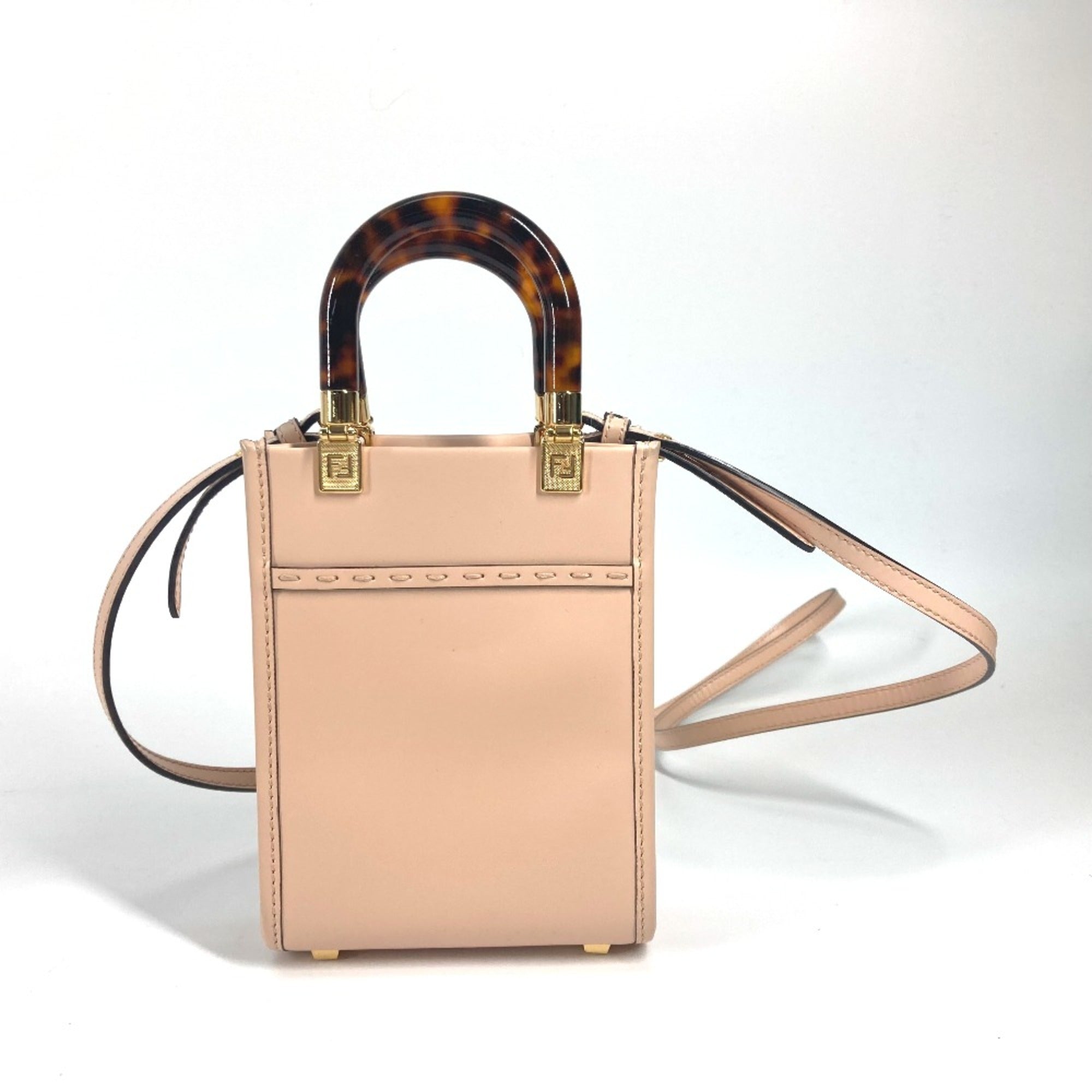 Fendi Beige Leather Handbag