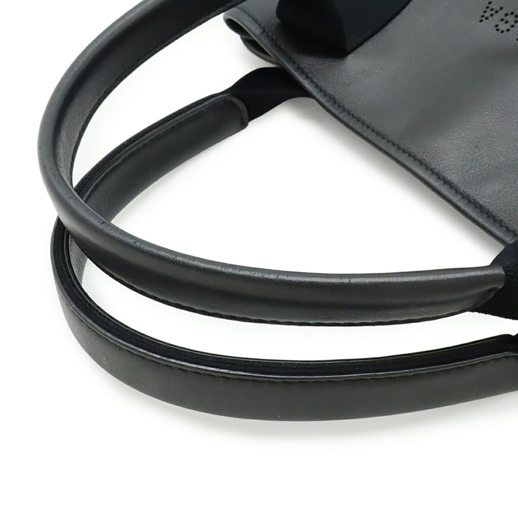 Balenciaga Black Leather Handbag Pouch Tote