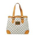 Louis Vuitton White Pvc Leather Handbag Tote Bag