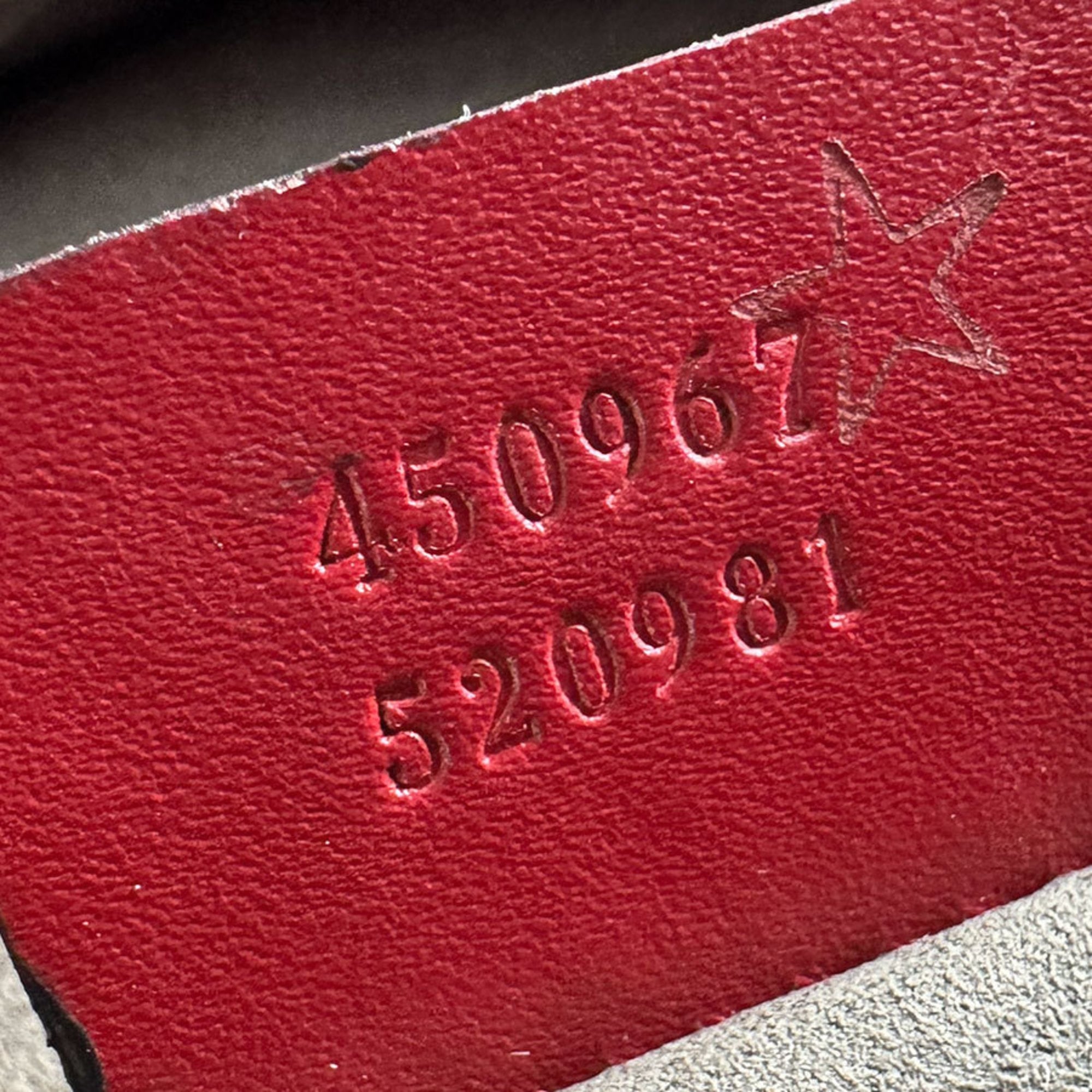 Gucci Red Color Leather Backpack (Pre-Owned)