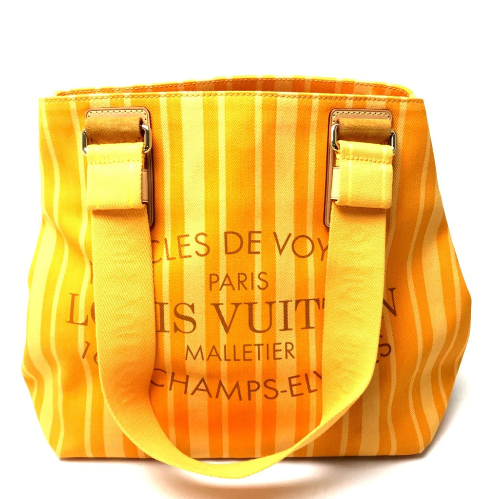 Louis Vuitton Yellow Cloth Tote Bag