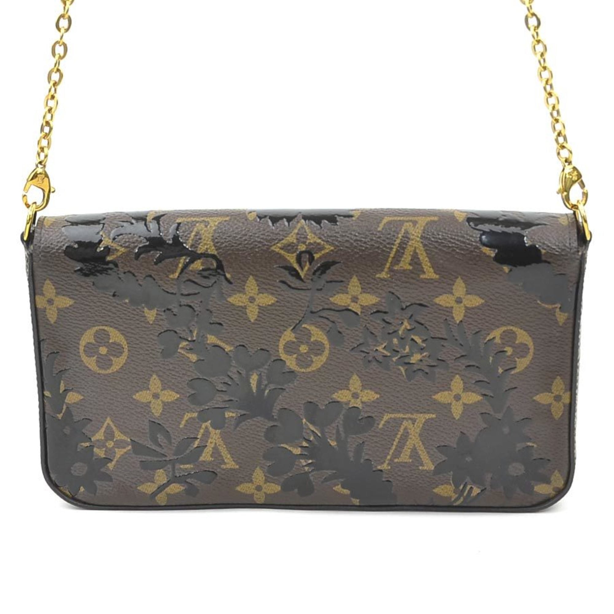 Louis Vuitton Black Brown Monogram Monogram Pochette Shoulder Bag