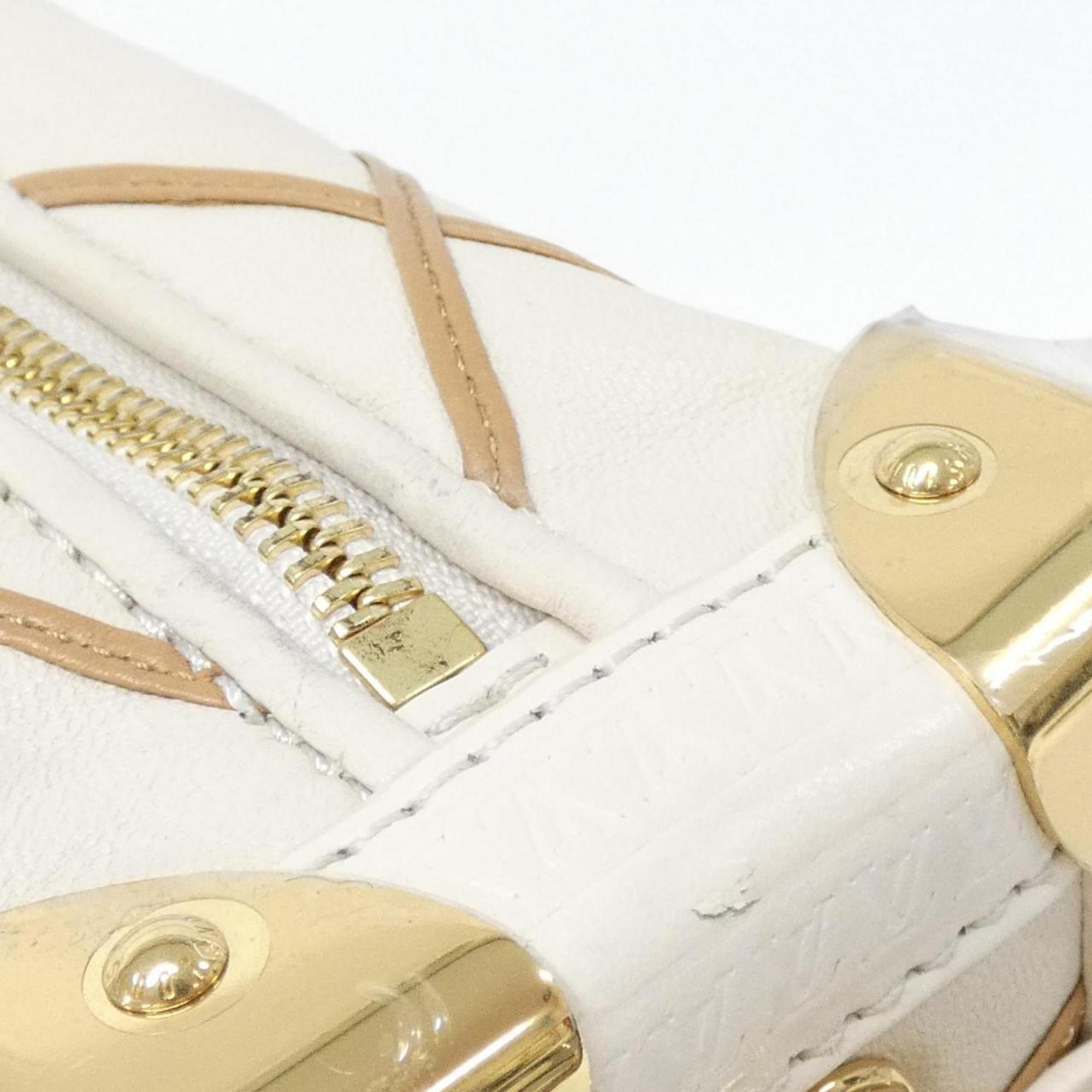 Louis Vuitton White Leather Shoulder Bag