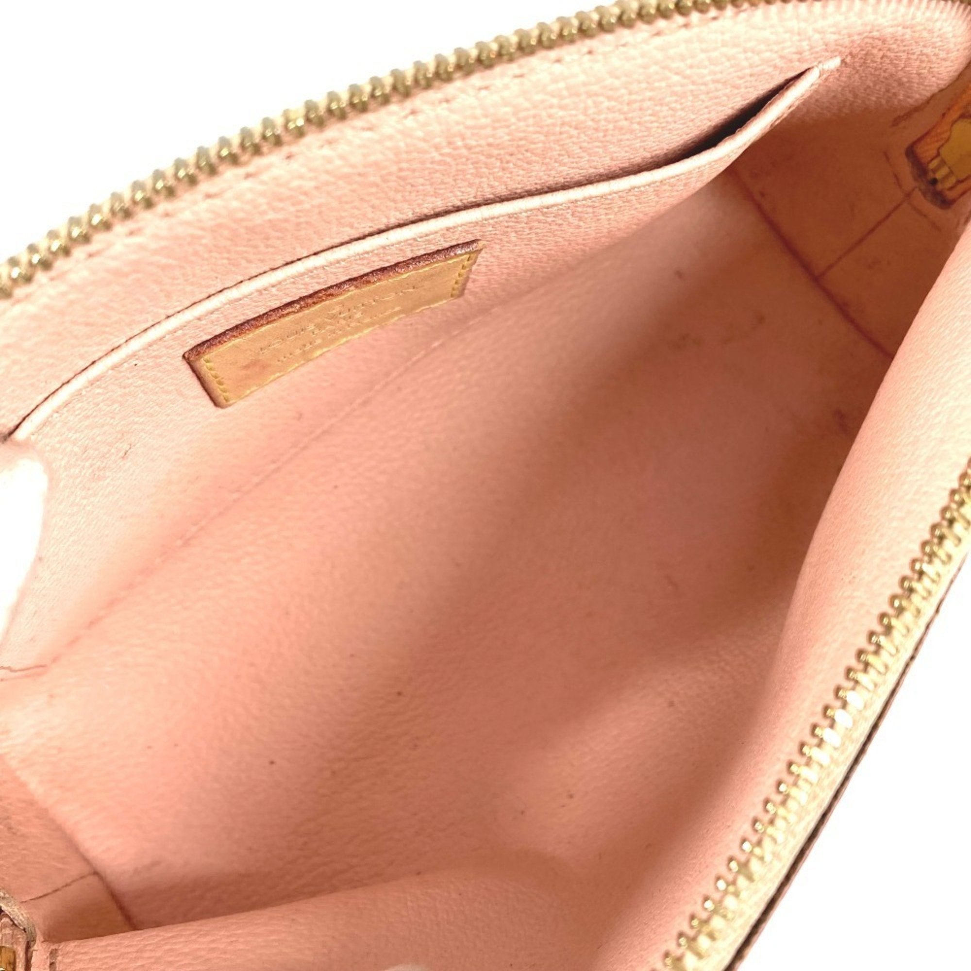 Louis Vuitton Pink Red Color Monogram Pouch